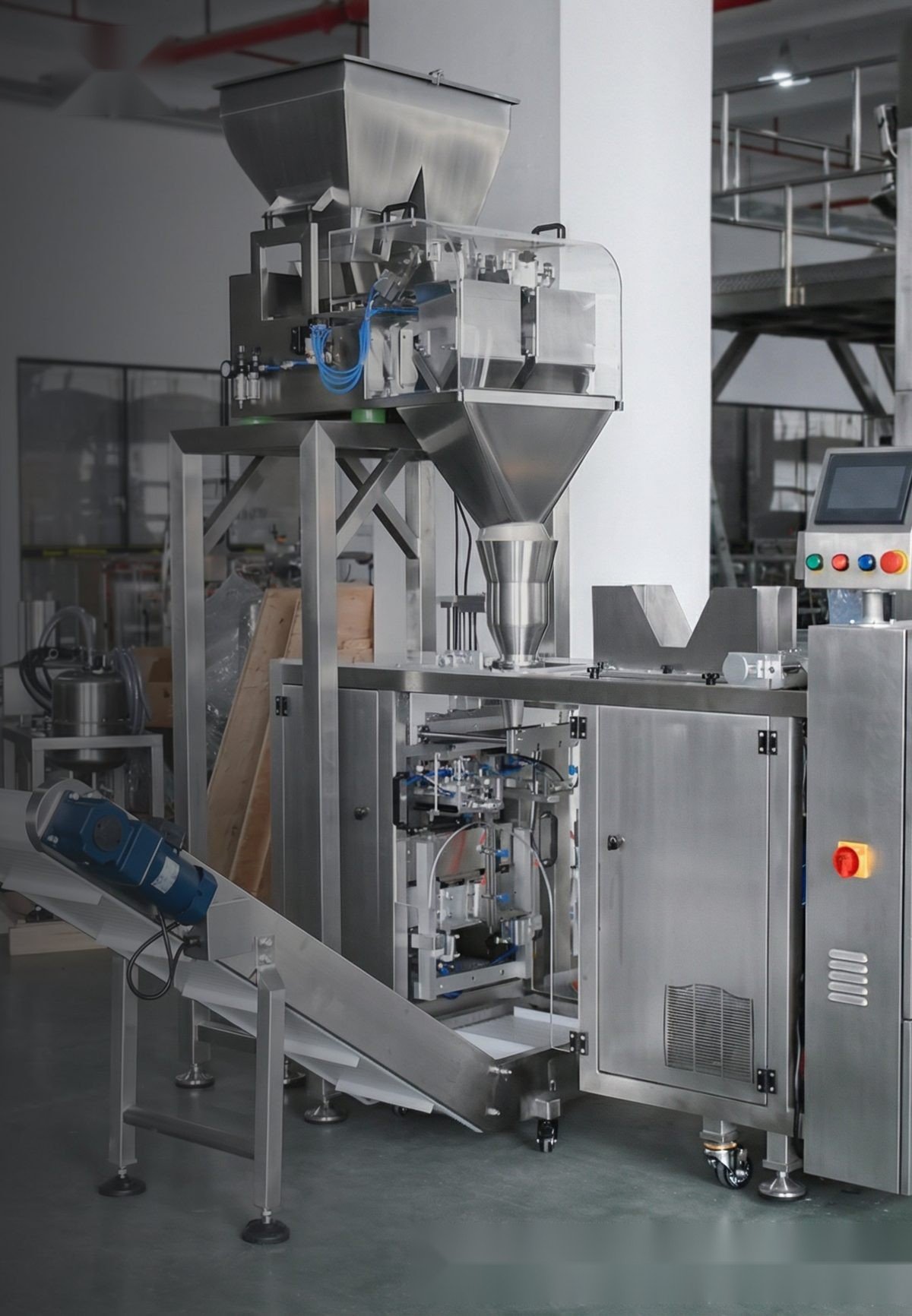 XJENINGS premade pouch packing machine in a facility